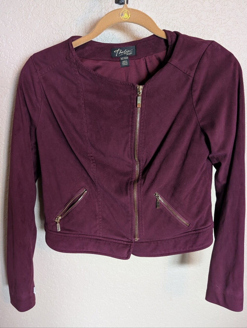Thalia Sodi Women's Faux Suede Jacket